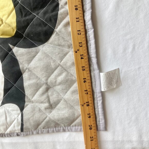 Vintage Disney Minnie Mouse Quilted Pillow Case Standard Size 20" X 26" Gray - Picture 6 of 11